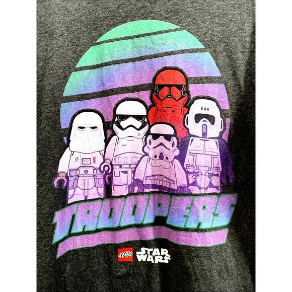 LEGO Star Wars Stormtrooper Gray Graphic T-Shirt Men’s XL 46" Chest - Picture 2 of 7